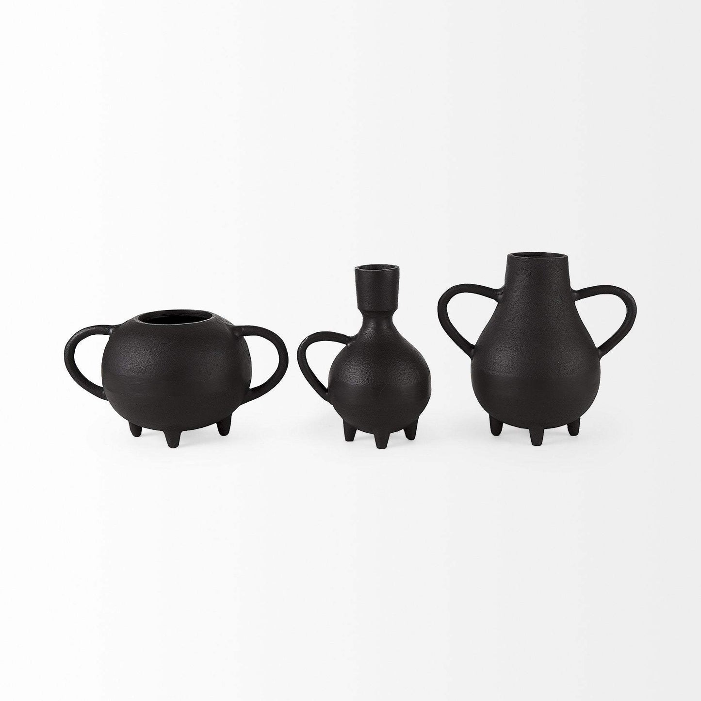 Black Matte Metal Italian Inspired Bowl - Homeroots - Flyclothing LLC