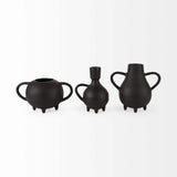Black Matte Metal Italian Inspired Bowl - Homeroots - Flyclothing LLC