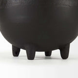 Black Matte Metal Two Handle Vase - Homeroots - Flyclothing LLC