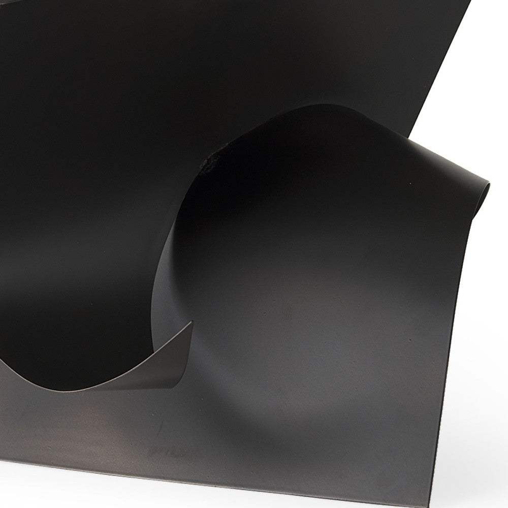 18" Contempo Antiqued Black Abstract Sculpture - Homeroots - Flyclothing LLC