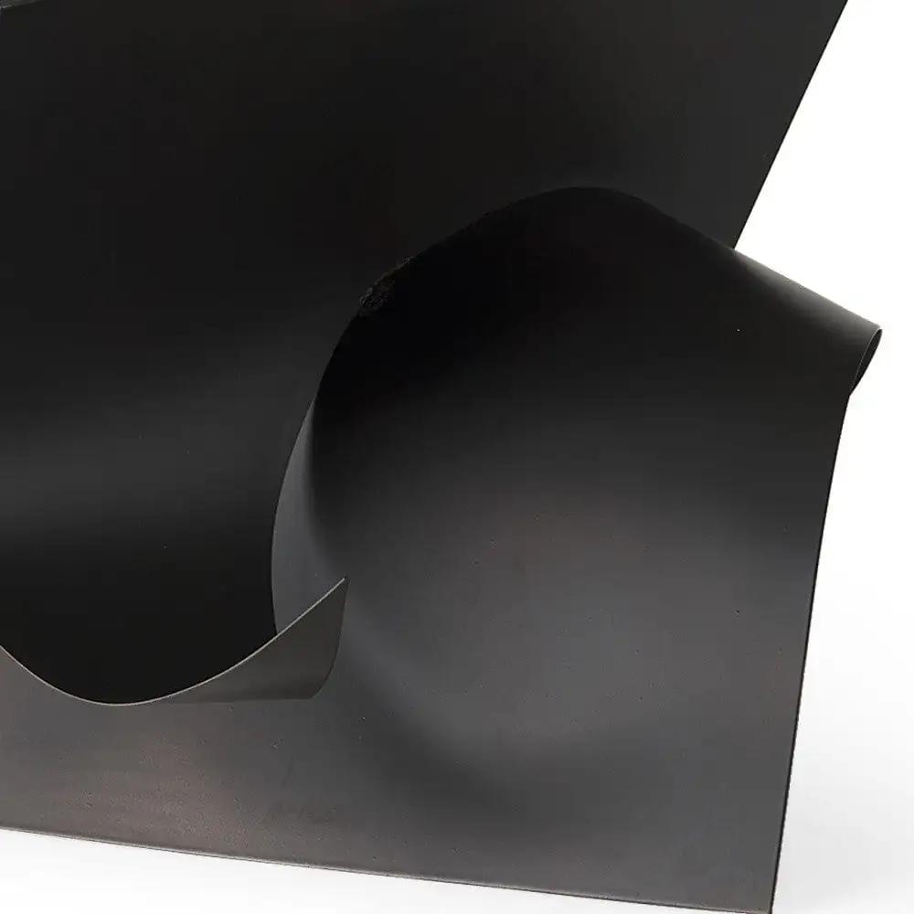 18" Contempo Antiqued Black Abstract Sculpture - Homeroots