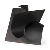 18" Contempo Antiqued Black Abstract Sculpture - Homeroots