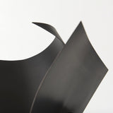 18" Contempo Antiqued Black Abstract Sculpture - Homeroots