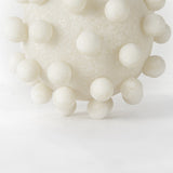 6" Ivory Knobby Nubs Resin Sphere - Homeroots - Flyclothing LLC