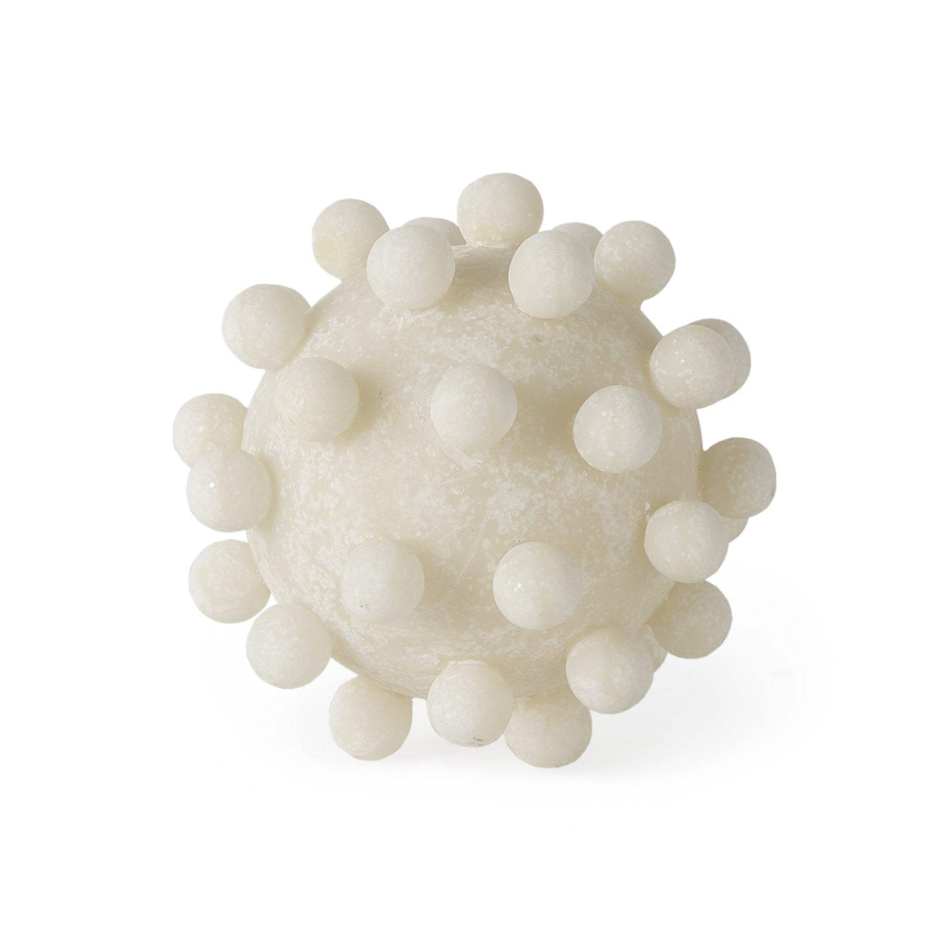 5" Ivory Knobby Nubs Resin Sphere - Homeroots - Flyclothing LLC