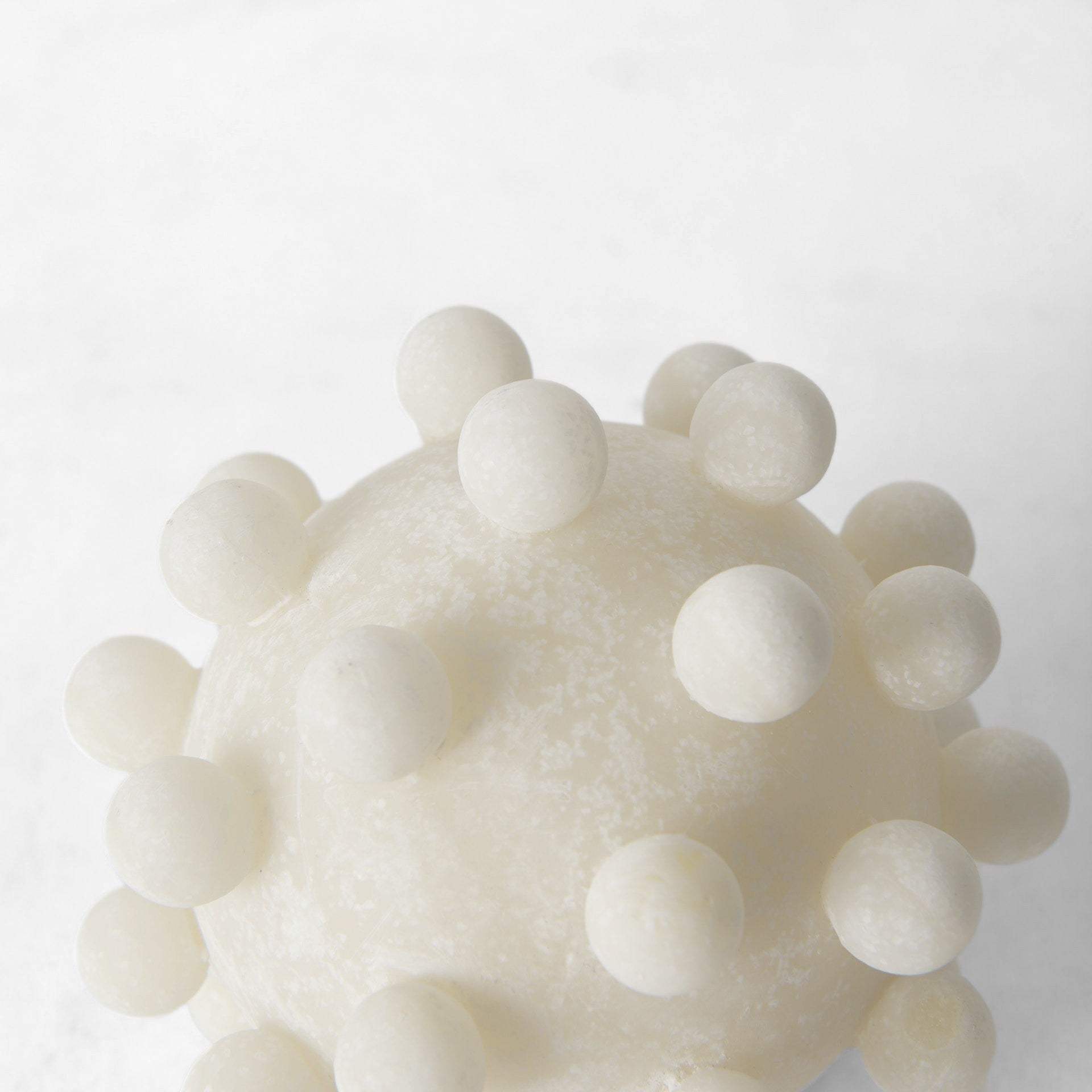 5" Ivory Knobby Nubs Resin Sphere - Homeroots - Flyclothing LLC