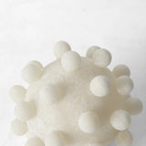 5" Ivory Knobby Nubs Resin Sphere - Homeroots