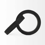 Two Ring Black Hammered Metal Sculpture - Homeroots - Flyclothing LLC