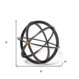 Black Metal Circular Decorative Object - Homeroots