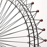 Metal And Wood London Eye Moveable Sculpture - Homeroots - Flyclothing LLC
