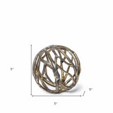 Petite Gold Metal Tree Branch Sculpture - Homeroots - Flyclothing LLC