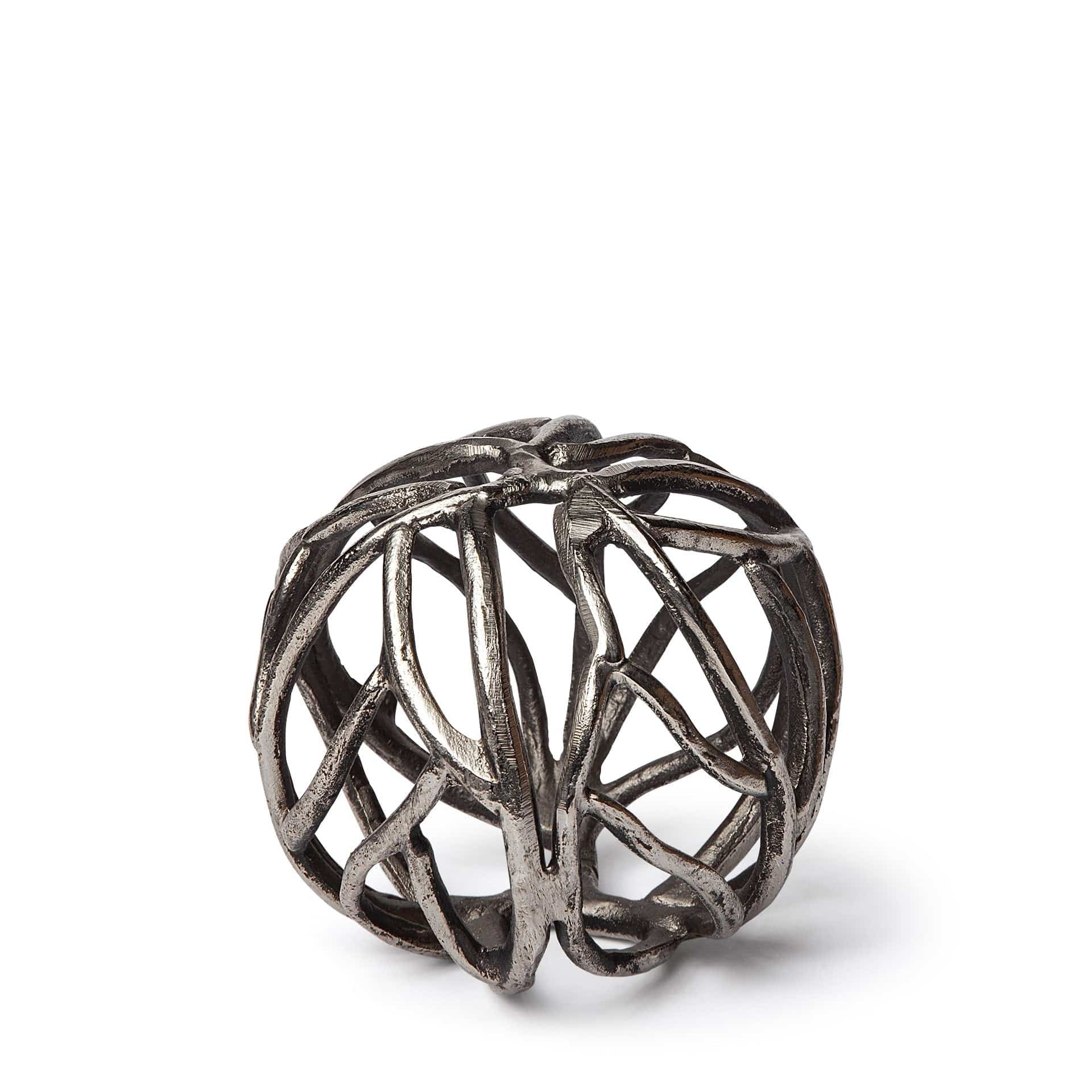 Petite Silver Metal Tree Branch Sculpture - Homeroots