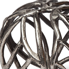 Petite Silver Metal Tree Branch Sculpture - Homeroots