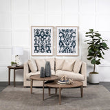 4" Brown Solid Wood Modern Abstract Tabletop Sculpture - Homeroots