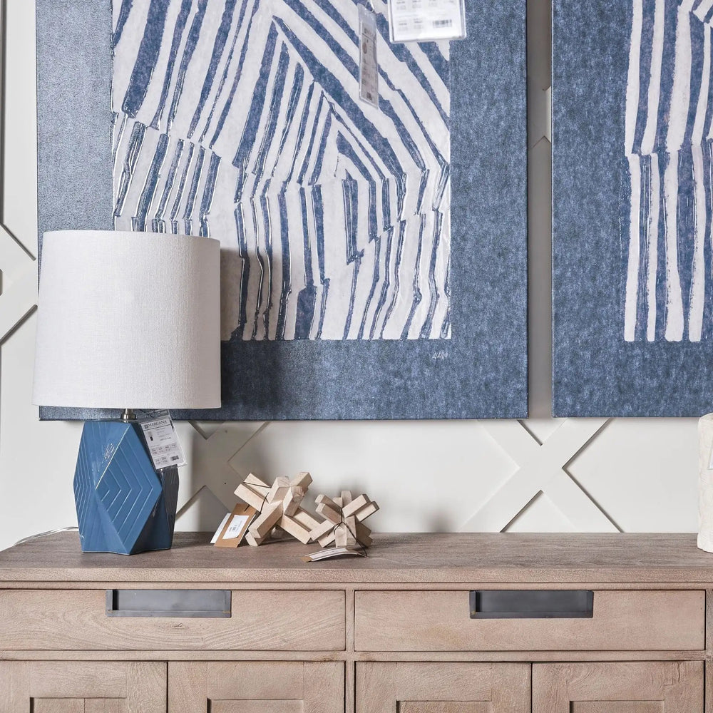 4" Brown Solid Wood Modern Abstract Tabletop Sculpture - Homeroots