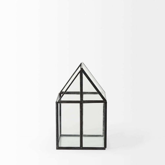 Petite House Shaped Glass Terrarium - Homeroots - Flyclothing LLC
