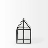 Petite House Shaped Glass Terrarium - Homeroots