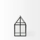 Petite House Shaped Glass Terrarium - Homeroots