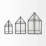 Petite House Shaped Glass Terrarium - Homeroots - Flyclothing LLC