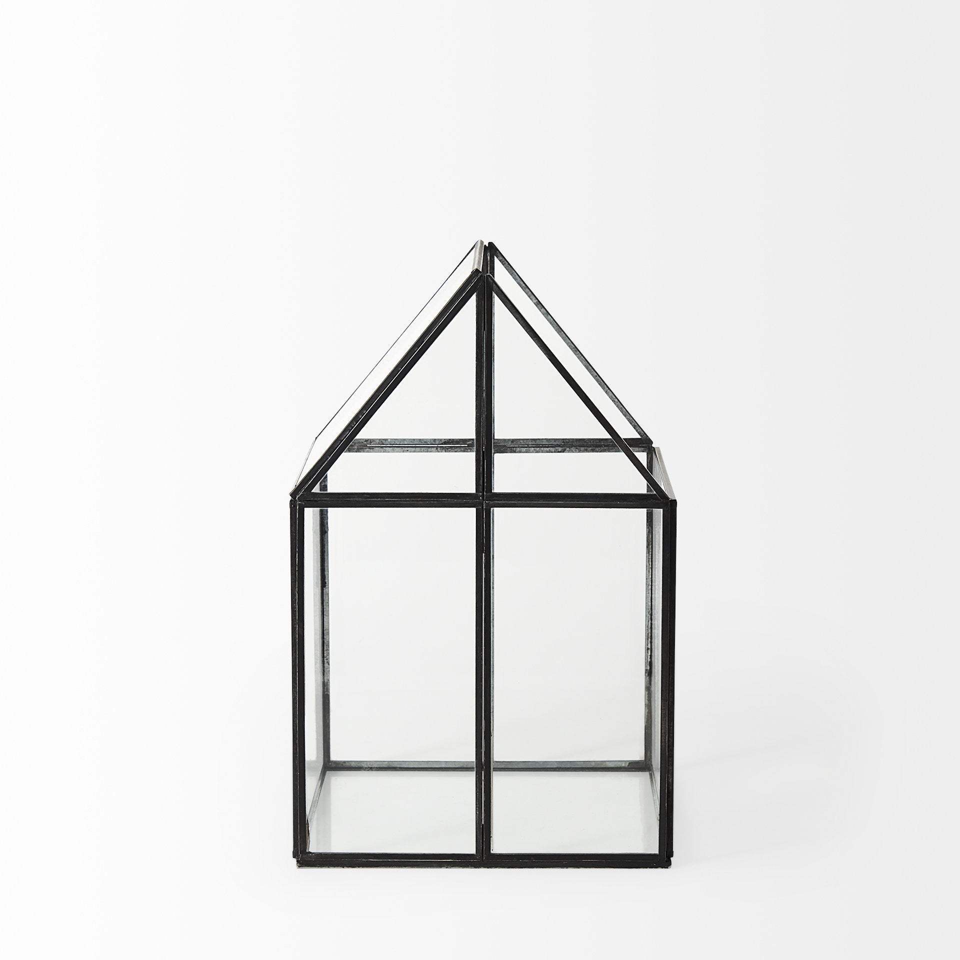 House Shaped Glass Terrarium - Homeroots - Flyclothing LLC