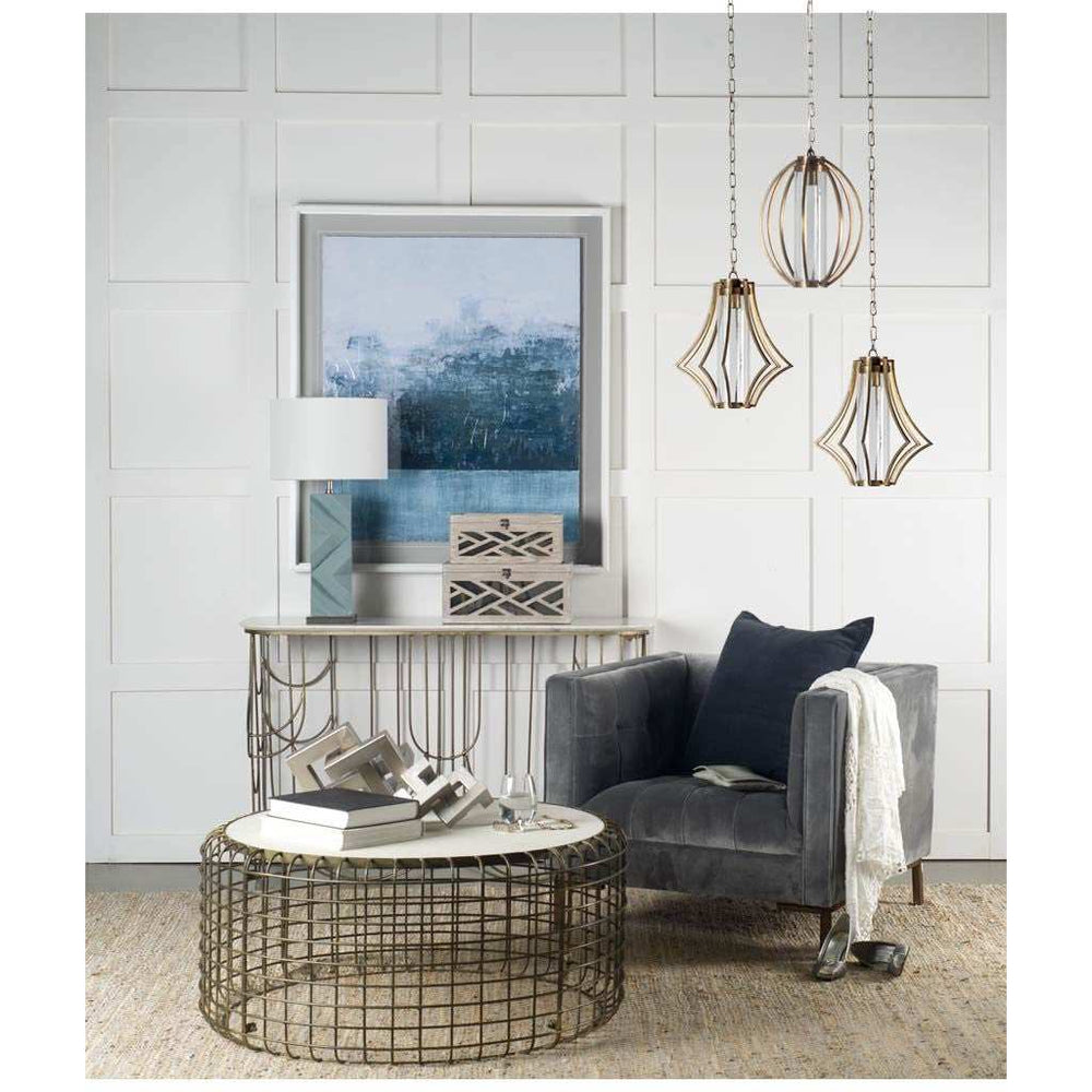 Set Of Two Off White Mirrored Wooden Boxes - Homeroots - Flyclothing LLC