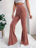 High Waist Flare Pants - Trendsi - Flyclothing LLC