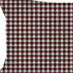 Set Of 4 Red Houndstooth Lumbar Pillow Covers - Homeroots