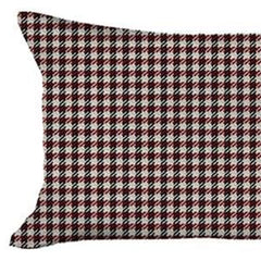 Set Of 4 Red Houndstooth Lumbar Pillow Covers - Homeroots