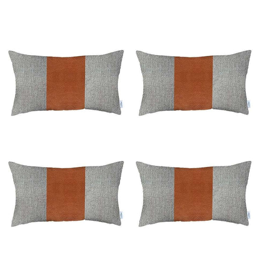 Set Of Four Multi Polyester Lumbar Pillow Cover - Homeroots