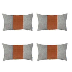 Set Of Four Multi Polyester Lumbar Pillow Cover - Homeroots