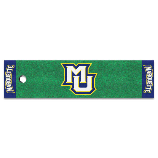 Marquette Golden Eagles Putting Green Mat - 1.5ft. x 6ft. - Marquette