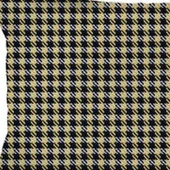 Set of Two 12" X 20" Yellow and Black Houndstooth Polyester Zippered Pillow Cover - Homeroots