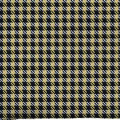 Set of Two 12" X 20" Yellow and Black Houndstooth Polyester Zippered Pillow Cover - Homeroots