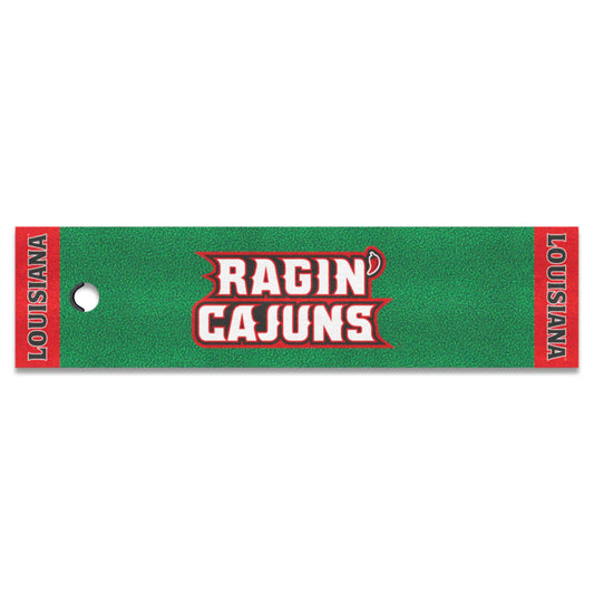 Louisiana-Lafayette Ragin' Cajuns Putting Green Mat - 1.5ft. x 6ft. - Louisiana-Lafayette - Flyclothing LLC