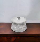 5" Gray Ceramic Desk Organizer - Homeroots