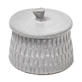 5" Gray Ceramic Desk Organizer - Homeroots