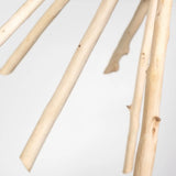 Wood And Metal Starburst Six Bulb Hanging Light - Homeroots - Flyclothing LLC