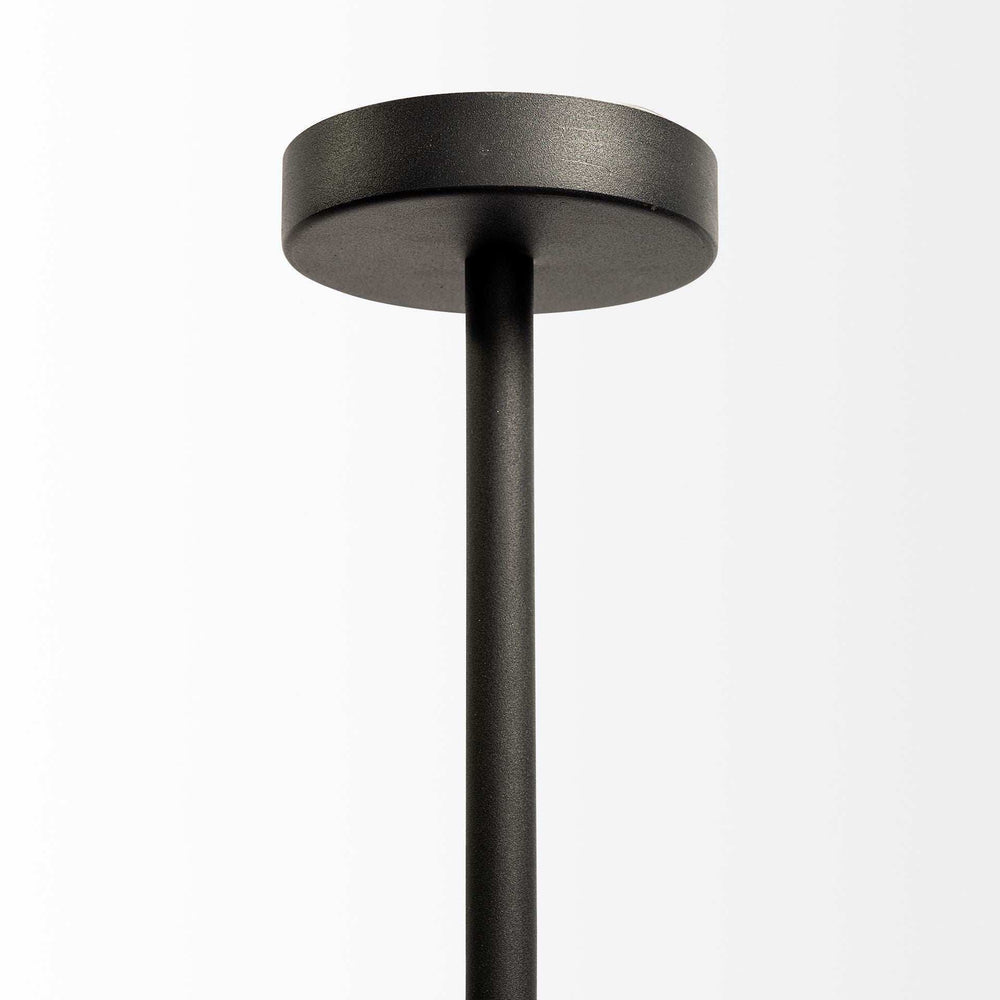 Metal Framed White Shade Three Bulb Hanging Light - Homeroots - Flyclothing LLC