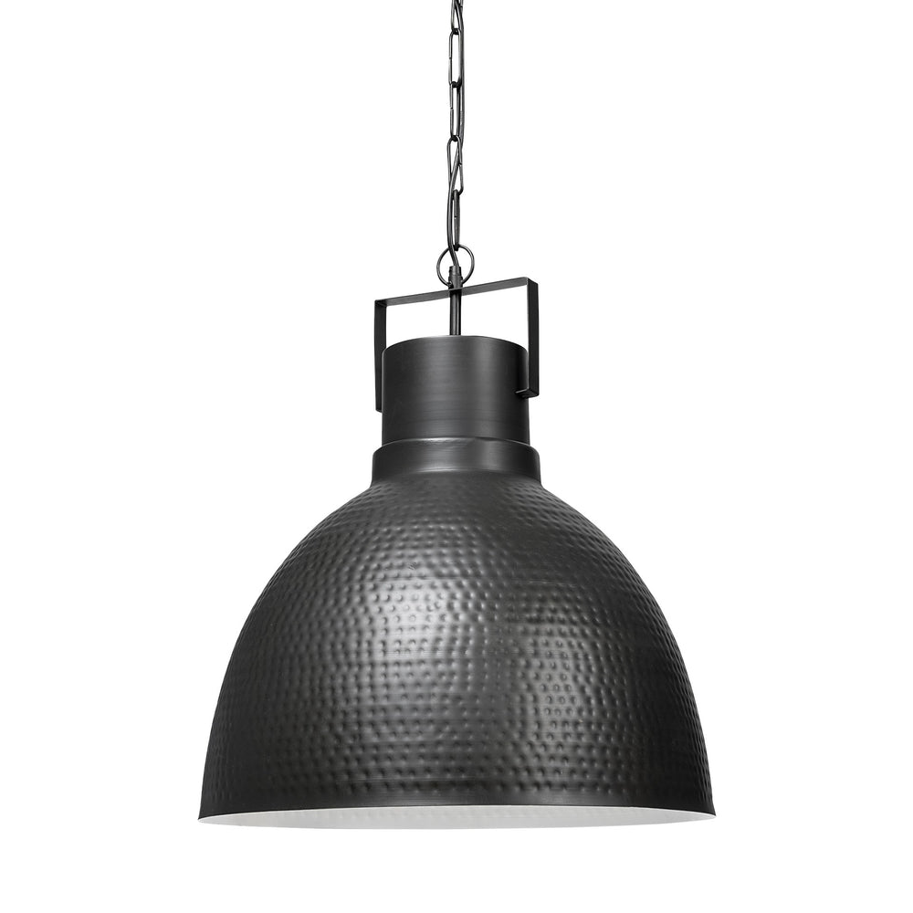 Black Lantern Metal Dimmable Ceiling Light With Black Shades - Homeroots