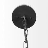 Black Lantern Metal Dimmable Ceiling Light With Black Shades - Homeroots