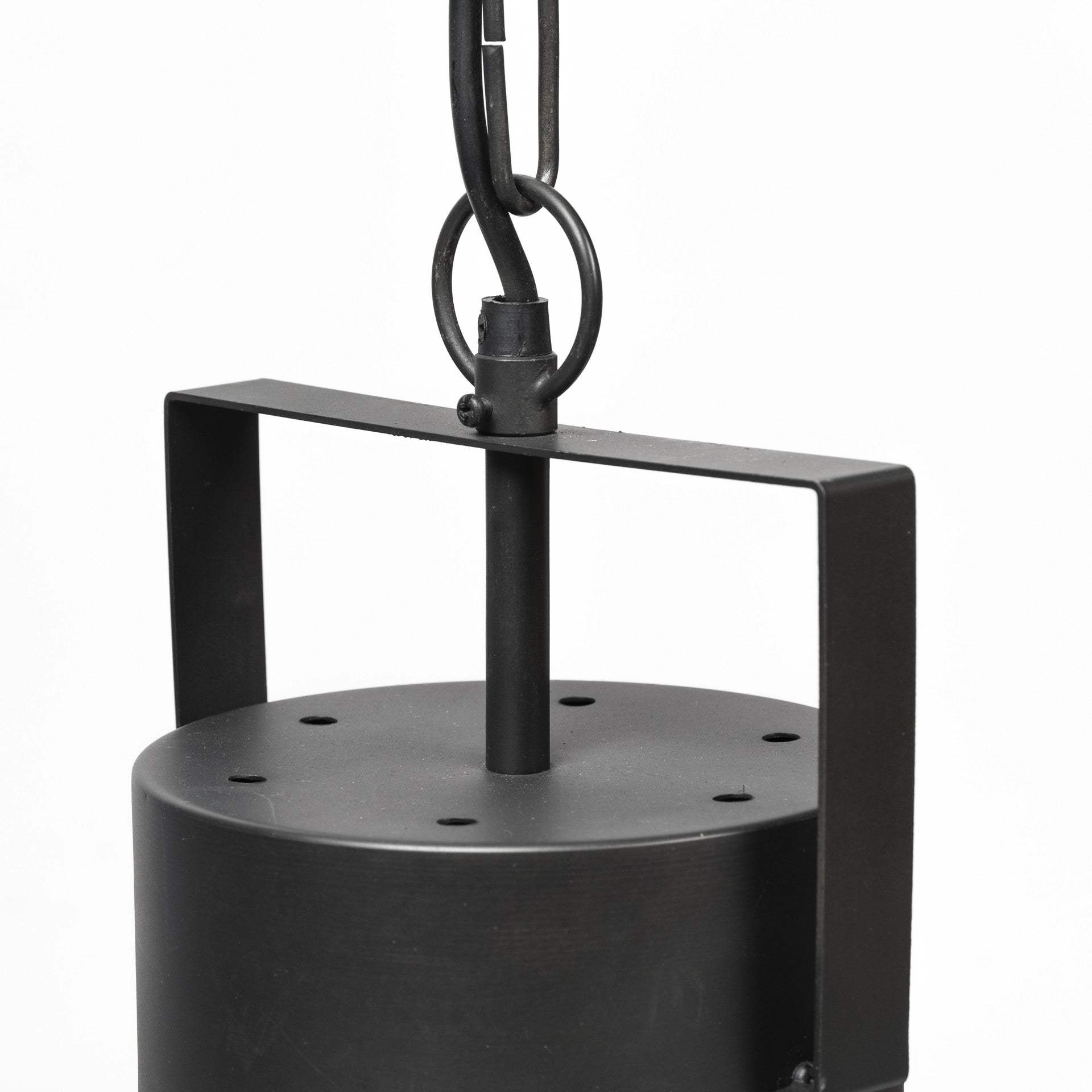 Black Lantern Metal Dimmable Ceiling Light With Black Shades - Homeroots - Flyclothing LLC