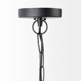 Black Metal Sphere Pendant Hanging Light - Homeroots