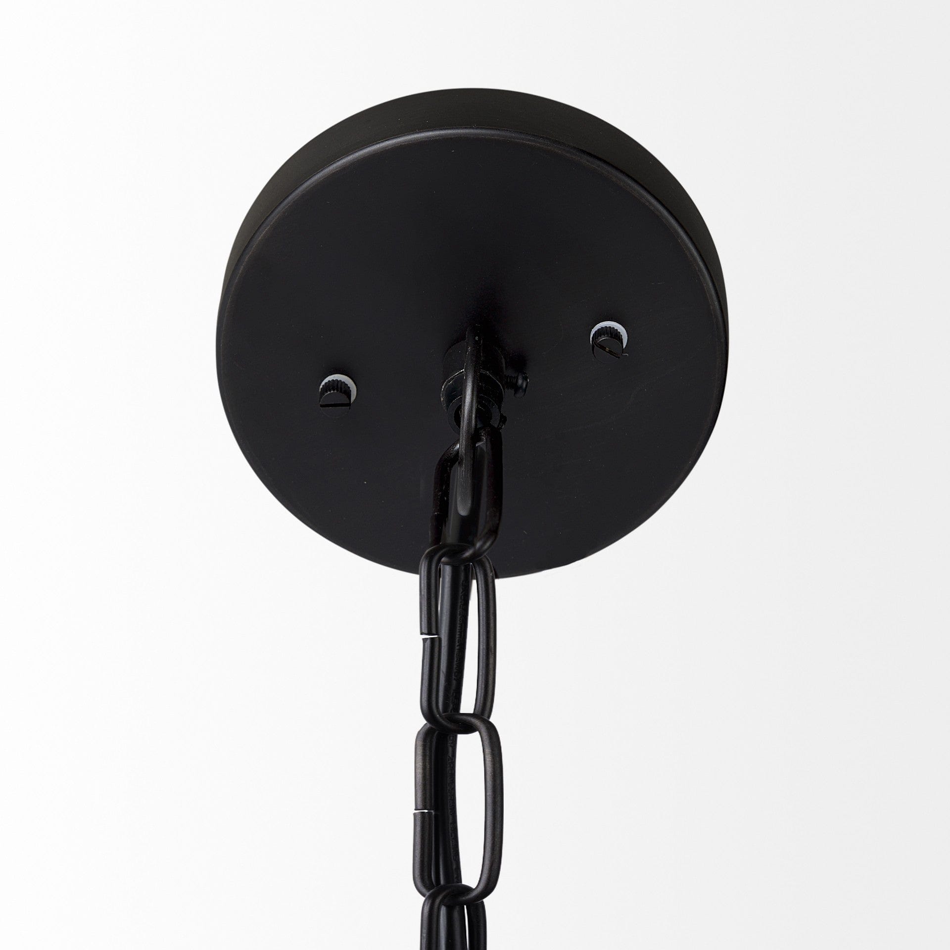 Black Metal Sphere Pendant Hanging Light - Homeroots