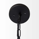 Black Metal Sphere Pendant Hanging Light - Homeroots - Flyclothing LLC