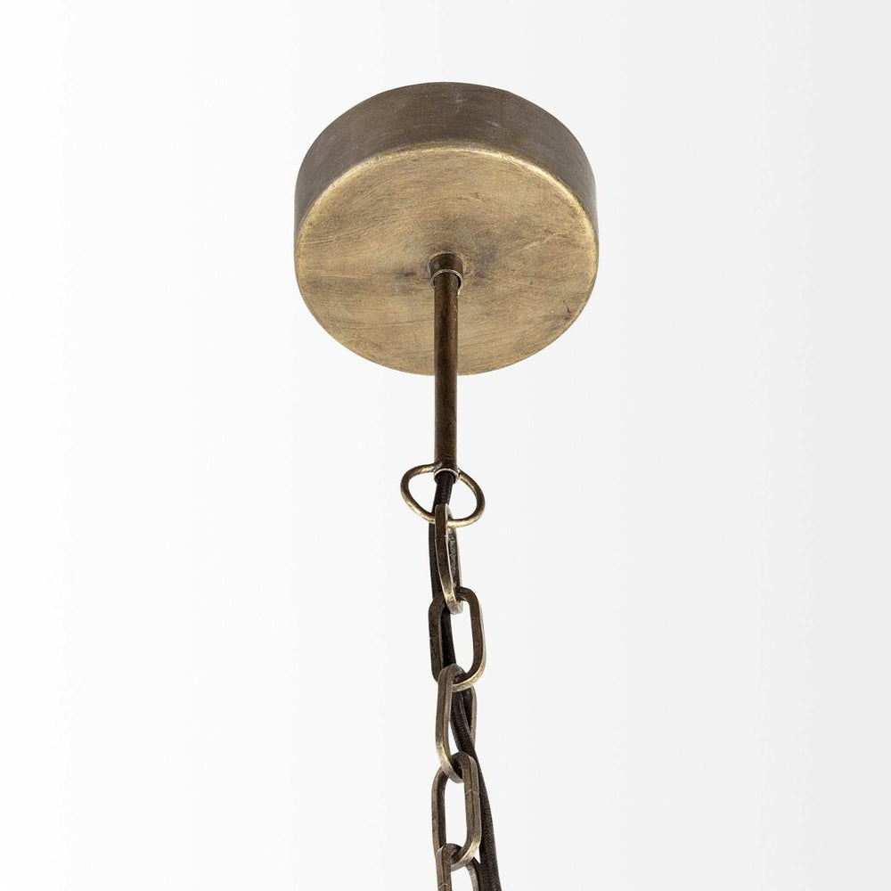 Black Metal Geometric Globe Hanging Light - Homeroots - Flyclothing LLC