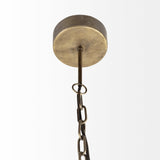 Black Metal Geometric Globe Hanging Light - Homeroots