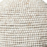 Whitewash Beaded Ball Hanging Light - Homeroots