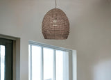 Metallic Woven Hanging Pendant Light - Homeroots