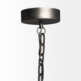 Industrial Gray Metal Hanging Pendant Light - Homeroots