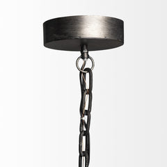 Industrial Gray Metal Hanging Pendant Light - Homeroots